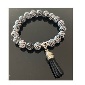 Nopinchy Malachite No Pinch Tassel Bracelet